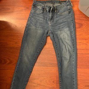 BLANK NYC Womens Distressed Fringe Skinny Jeans Size 27